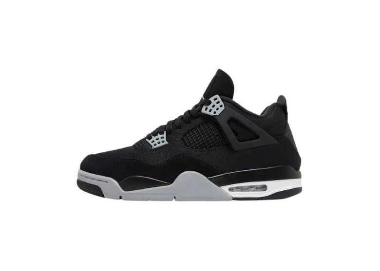 Jordan 4 Black Canvas