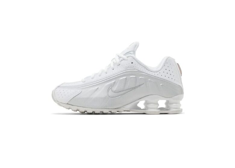 (WMNS) Nike Shox R4 'White Metallic Silver'