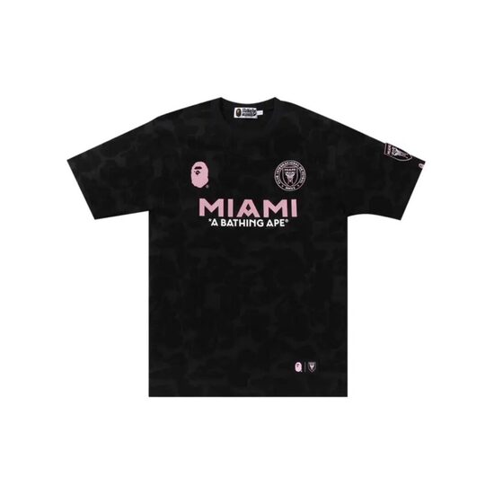 BAPE x Inter Miami CF Camo Tee 'Black'