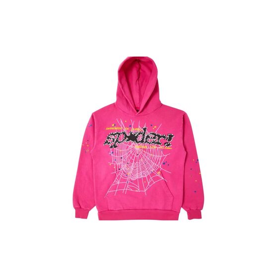 Sp5der P*nk V2 Hoodie Pink