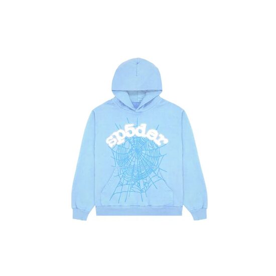 Sp5der Web Hoodie Sky Blue