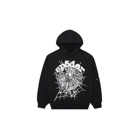 Sp5der OG Web Hoodie Black