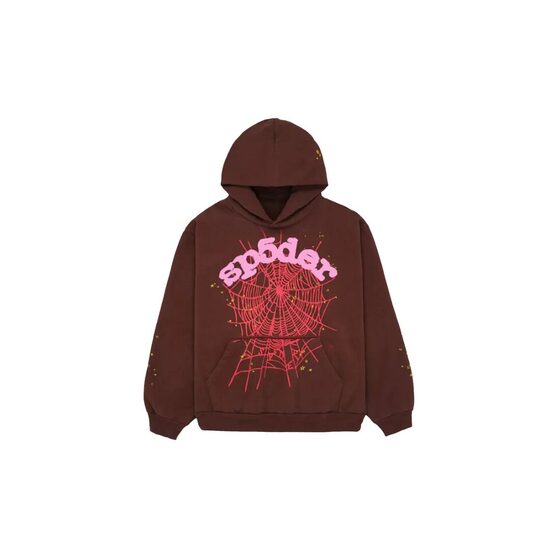 Sp5der Web Hoodie Brown