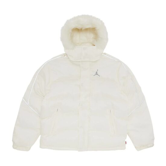 Supreme x Jordan Puffer Jacket White