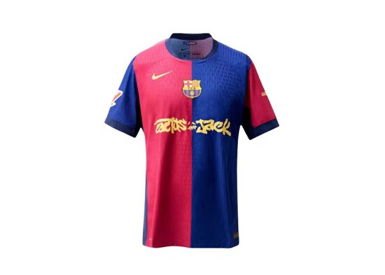 FC Barcelona x Travis Scott Limited Edition 2024/25 Jersey Blue/Scarlet