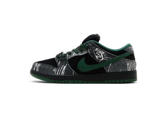 Nikex There Skateboard SB Dunk Low Pro 'Anthracite Gorge Green'