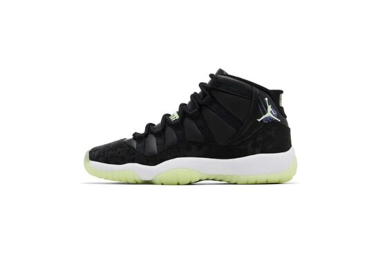 (GS) Jordan 11 Retro 'Black Barely Volt'