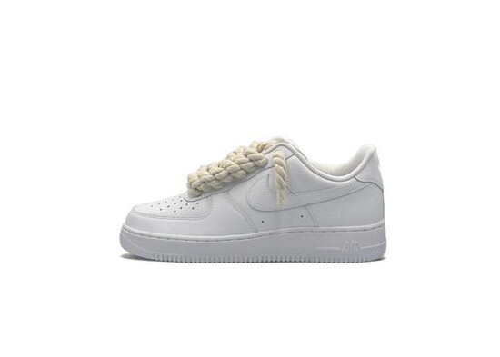 Nike Air Force 1 Low ‘07 White / Beige Rope Laces