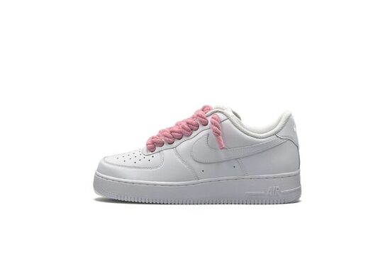 Nike Air Force 1 Low ‘07 White / Pink Rope Laces