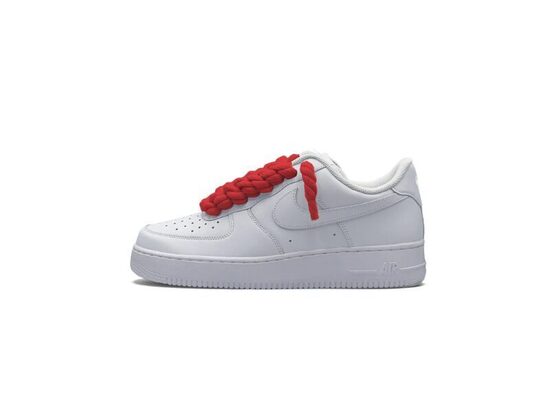 Nike Air Force 1 Low ‘07 White / Red Rope Laces