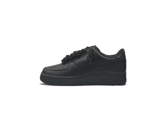 Nike Air Force 1 Low ‘07 Black / Black Rope Laces