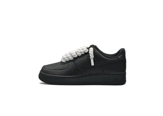Nike Air Force 1 Low ‘07 Black / White Rope Laces