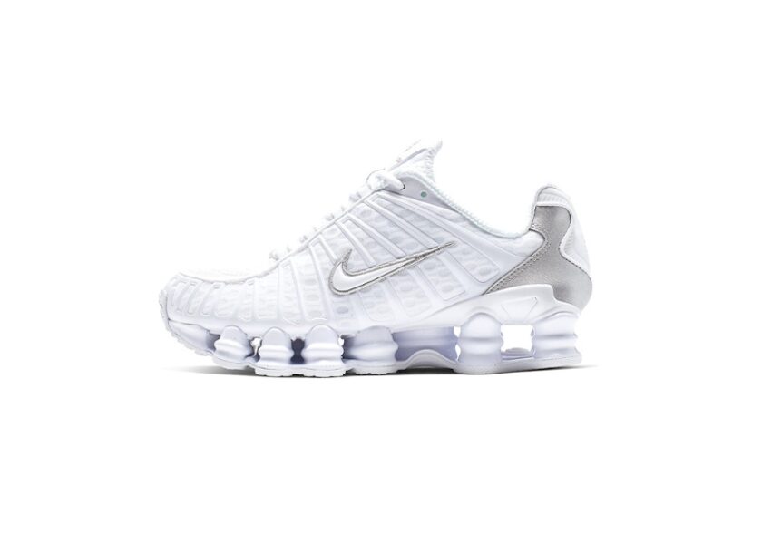 Nike Shox TL White Metallic Silver Max Orange